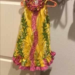 Luau toddler dress
